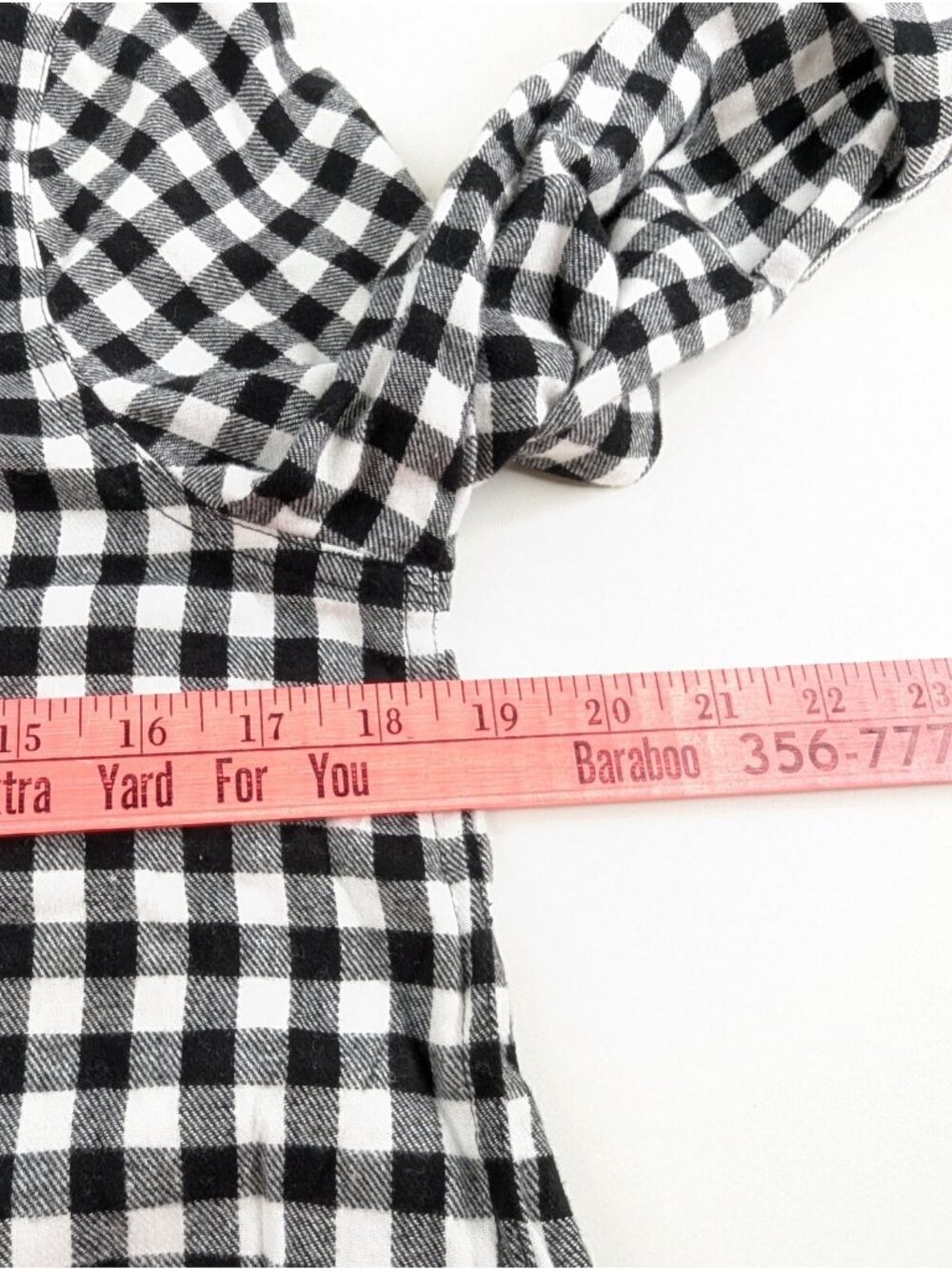 Calvin Klein Women Small Flannel Shirt Black White Plaid Long Sleeve Button Down - Picture 8 of 11